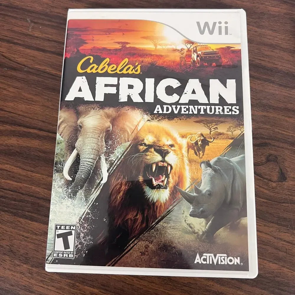 Wii Cabela's Lot 2 Video Games African Adventures Big Game Hunter 2010 Hunting